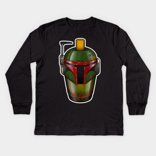 Boba Tea sticker Kids Long Sleeve T-Shirt